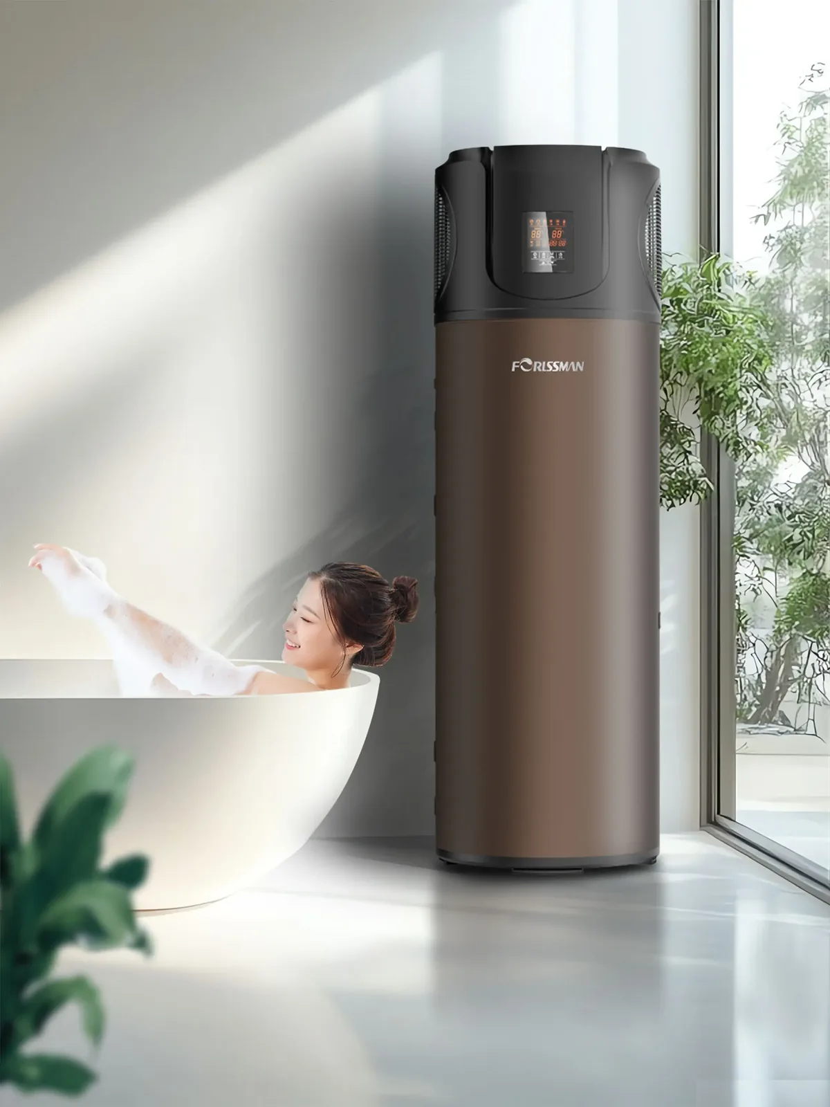 家用一体式空气能热水机组